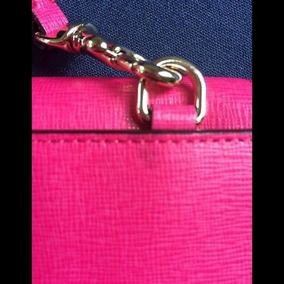 Coach Crossbody Pink Saffiano Leather Clutch - Picture 7 of 7